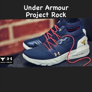 Under Armour Project Rock blue sneakers ladies 7